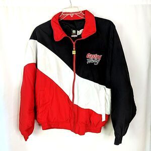 Castrol Racing Osterman Outfitters Jacket Men Size Large Black White Red USA